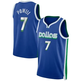 Youth Dwight Powell Dallas Mavericks Blue Swingman 2022/23 City Edition Jersey