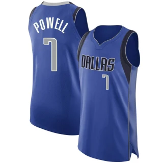 Youth Dwight Powell Dallas Mavericks Royal Authentic 2020/21 Jersey - Icon Edition