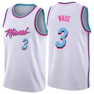 Youth Dwyane Wade Miami Heat White Swingman Jersey - City Edition