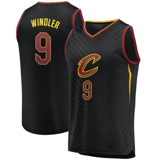 Youth Dylan Windler Cleveland Cavaliers Black Fast Break Jersey - Statement Edition