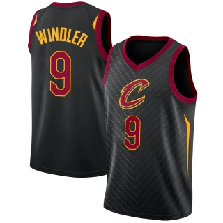 Youth Dylan Windler Cleveland Cavaliers Black Swingman Jersey - Statement Edition