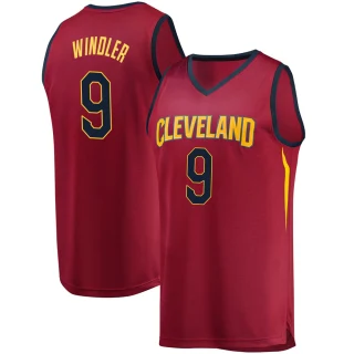 Youth Dylan Windler Cleveland Cavaliers Fast Break Wine Jersey - Iconic Edition