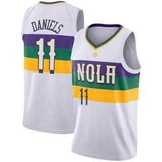 Youth Dyson Daniels New Orleans Pelicans White Swingman 2018/19 Jersey - City Edition