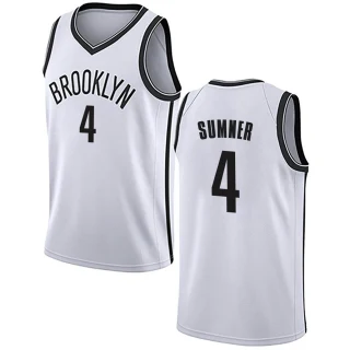 Youth Edmond Sumner Brooklyn Nets White Swingman Jersey - Association Edition