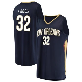 Youth E.J. Liddell New Orleans Pelicans Navy Fast Break Jersey - Icon Edition