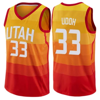 Youth Ekpe Udoh Utah Jazz Orange Swingman Jersey - City Edition