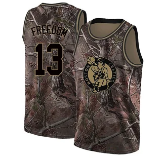 Youth Enes Freedom Boston Celtics Camo Swingman Realtree Collection Jersey