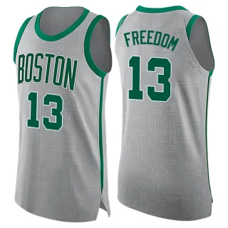 Youth Enes Freedom Boston Celtics Gray Swingman Jersey - City Edition