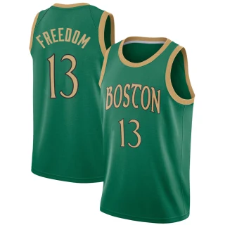 Youth Enes Freedom Boston Celtics Green Swingman 2019/20 Jersey - City Edition