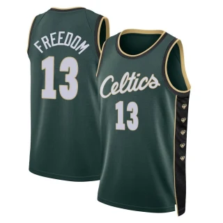 Youth Enes Freedom Boston Celtics Green Swingman 2022/23 City Edition Jersey