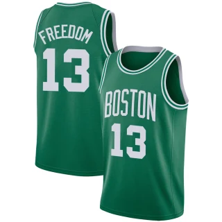 Youth Enes Freedom Boston Celtics Green Swingman Jersey - Icon Edition