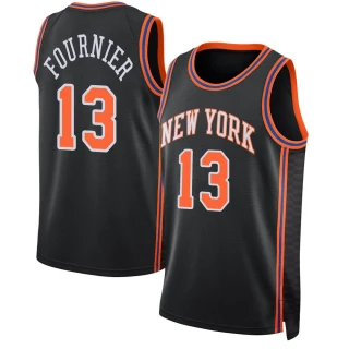 Youth Evan Fournier New York Knicks Black Swingman 2021/22 Jersey - City Edition