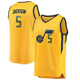 Youth Frank Jackson Utah Jazz Gold Fast Break Jersey - Statement Edition