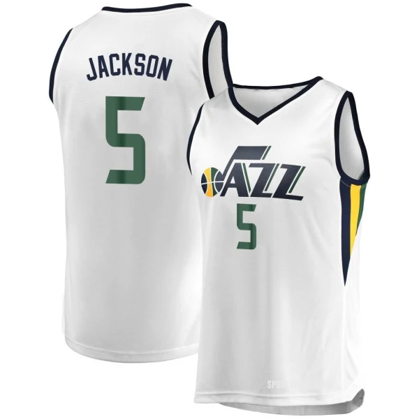 Youth Frank Jackson Utah Jazz White Fast Break Jersey - Association Edition