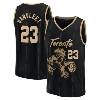 Youth Fred VanVleet Toronto Raptors Black Fast Break 2021/22 Replica City Edition Jersey
