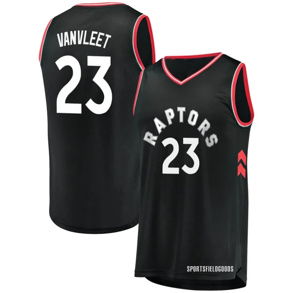 Youth Fred VanVleet Toronto Raptors Black Fast Break Jersey - Statement Edition