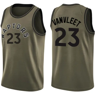 Youth Fred VanVleet Toronto Raptors Green Swingman Salute to Service Jersey