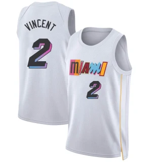 Youth Gabe Vincent Miami Heat White Swingman 2022/23 City Edition Jersey