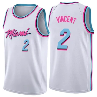 Youth Gabe Vincent Miami Heat White Swingman Jersey - City Edition