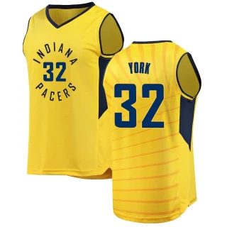 Youth Gabe York Indiana Pacers Gold Fast Break Jersey - Statement Edition