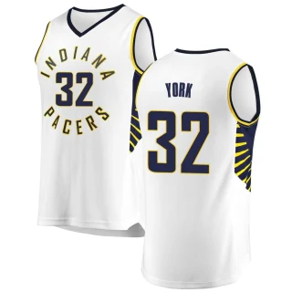 Youth Gabe York Indiana Pacers White Fast Break Jersey - Association Edition