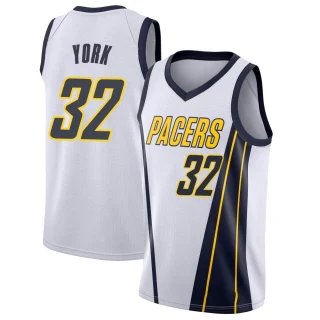 Youth Gabe York Indiana Pacers White Swingman 2018/19 Jersey - Earned Edition