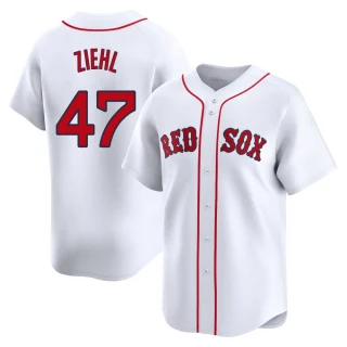 Youth Gage Ziehl Boston Red Sox White Limited Home Jersey