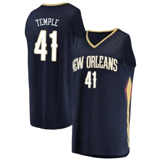 Youth Garrett Temple New Orleans Pelicans Navy Fast Break Jersey - Icon Edition