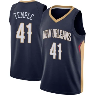Youth Garrett Temple New Orleans Pelicans Navy Swingman Jersey - Icon Edition