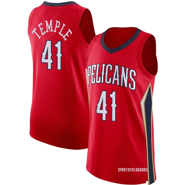 Youth Garrett Temple New Orleans Pelicans Red Authentic Jersey - Statement Edition