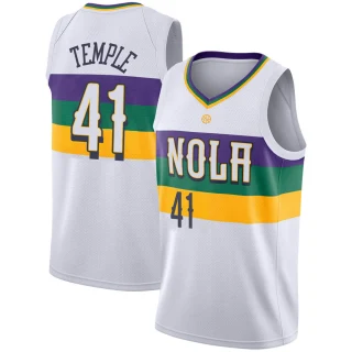 Youth Garrett Temple New Orleans Pelicans White Swingman 2018/19 Jersey - City Edition