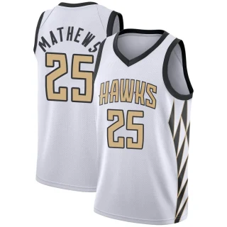 Youth Garrison Mathews Atlanta Hawks White Swingman 2018/19 Jersey - City Edition