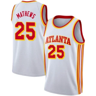 Youth Garrison Mathews Atlanta Hawks White Swingman 2020/21 Jersey - Association Edition
