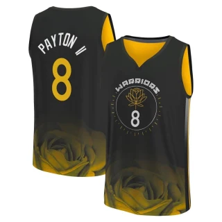 Youth Gary Payton II Golden State Warriors Gold Fast Break Black 2022/23 City Edition Jersey