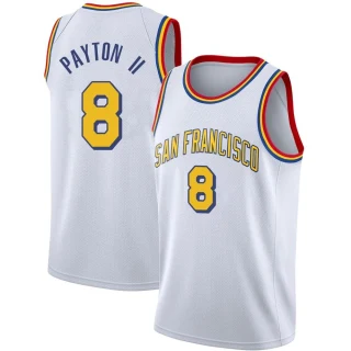 Youth Gary Payton II Golden State Warriors Gold Swingman White Hardwood Classics Jersey - San Francisco Classic Edition