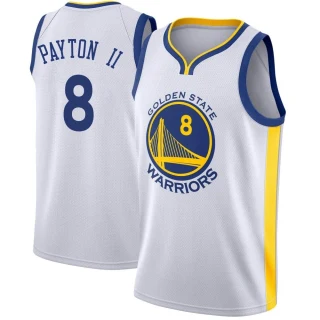 Youth Gary Payton II Golden State Warriors Gold Swingman White Jersey - Association Edition