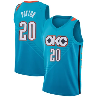 Youth Gary Payton Oklahoma City Thunder Swingman Turquoise 2018/19 Jersey - City Edition