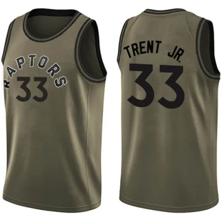 Youth Gary Trent Jr. Toronto Raptors Green Swingman Salute to Service Jersey