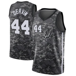 Youth George Gervin San Antonio Spurs Black Swingman Jersey - City Edition