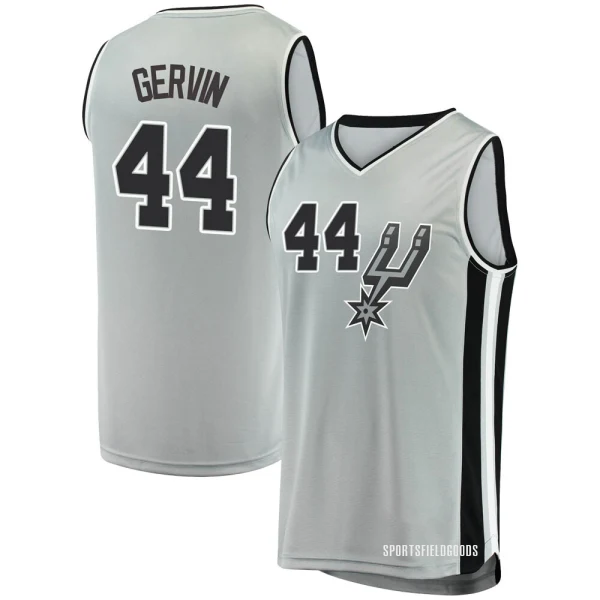Youth George Gervin San Antonio Spurs Fast Break Silver Jersey - Statement Edition