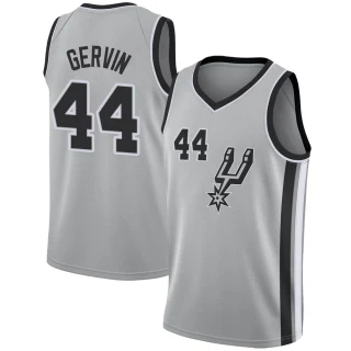 Youth George Gervin San Antonio Spurs Swingman Silver Jersey - Statement Edition