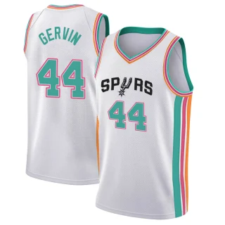 Youth George Gervin San Antonio Spurs White Swingman 2021/22 City Edition Jersey