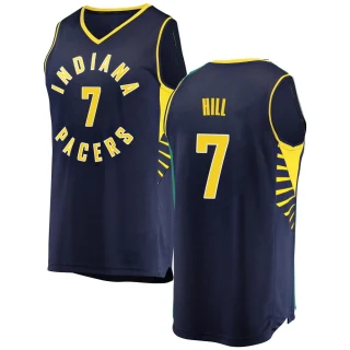 Youth George Hill Indiana Pacers Navy Fast Break Jersey - Icon Edition