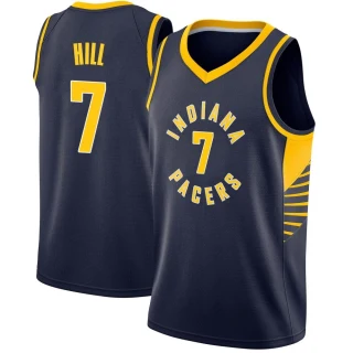 Youth George Hill Indiana Pacers Navy Swingman Jersey - Icon Edition