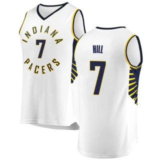 Youth George Hill Indiana Pacers White Fast Break Jersey - Association Edition