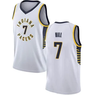 Youth George Hill Indiana Pacers White Swingman Jersey - Association Edition