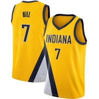 Youth George Hill Indiana Pacers Yellow Swingman 2019/20 Jersey - Statement Edition