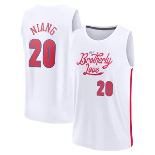 Youth Georges Niang Philadelphia 76ers White Fast Break 2022/23 City Edition Jersey