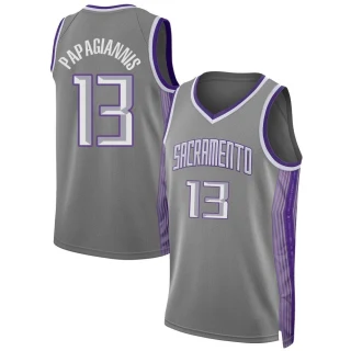 Youth Georgios Papagiannis Sacramento Kings Anthracite Swingman 2022/23 City Edition Jersey
