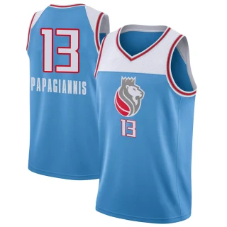 Youth Georgios Papagiannis Sacramento Kings Blue Swingman Jersey - City Edition